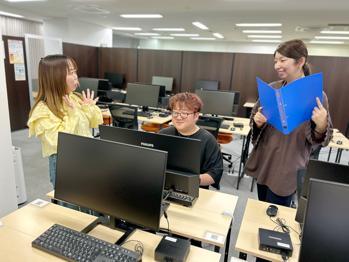 親しみやすい職員1