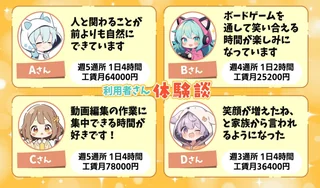 利用者さんの声